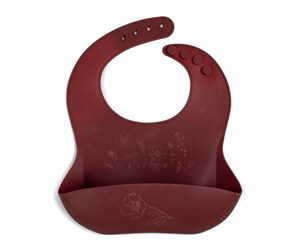 Babyutstyr - Filibabba Silicone bib with print - Baked apple - FI-02245