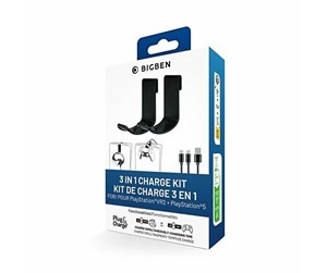 Spill - Tilbehør - BigBen Interactive 3-in-1 Charge Kit VR2 - Sony PlayStation 5 - 3665962021134