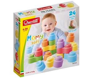 Babyleker - Quercetti Momy Soft - 24 soft building blocks - QU-4142