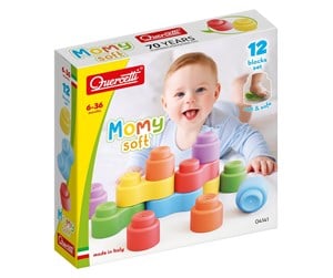 Babyleker - Quercetti Momy Soft - 12 soft building blocks - QU-4141