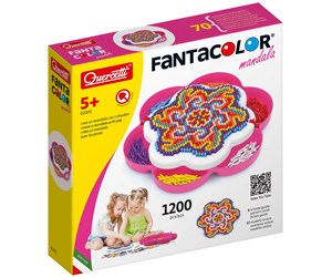 Babyleker - Quercetti FantaColor Mandala Daisy peg mosaic - 1200 pieces - QU-2101