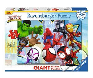 Puslespill - Ravensburger Spidey Friends Giant Floor Puzzle - 10103182