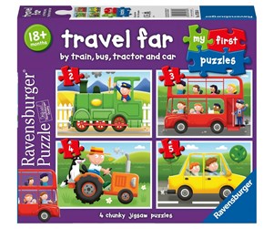 Puslespill - Ravensburger Travel Far my first puzzle2/3/4/5p - 10107303