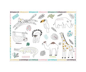 Rollelek - Folat BV Colorable Placemats Wild Animals 6 pcs. - 68339