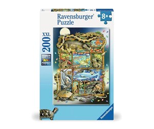 Puslespill - Ravensburger Fish and Reptile Menagerie200p - 12000866