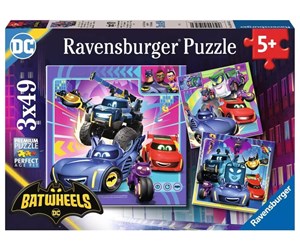 Puslespill - Ravensburger Batwheels, 3x49pc - 12001056