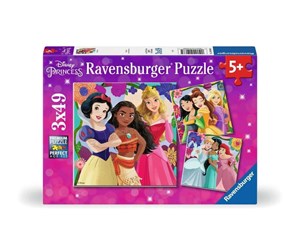 Puslespill - Ravensburger Disney Princess, 3x49pc - 12001068