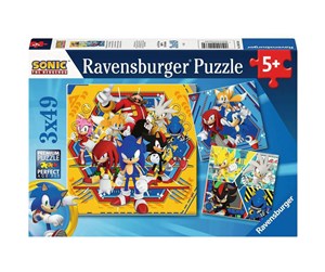 Puslespill - Ravensburger Sonic 3x49pc - 12001133