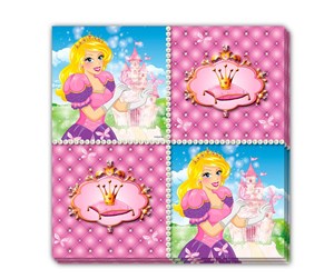 Leketøy - Folat BV Princess Napkins 16pcs. - 61952