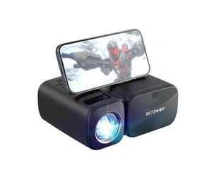 Prosjektor - BlitzWolf Prosjektor Mini LED beamer / projector Wi-Fi + Bluetooth (black) - 1280 x 720 - 250 ANSI lumens - BW-V3 Mini