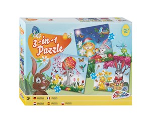 Puslespill - Grafix Jigsaw puzzle Easter 3in1 Gulv - 810020