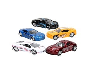 Leketøysbil - Johntoy Super Cars Die-cast Car 5 pcs. (Assorted) - 26907