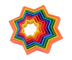 Små gaver til barn - Johntoy Magic Rainbow Star - 24454