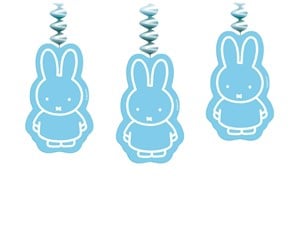 Leketøy - Haza Witbaard Hanging decoration Miffy Blue 3 pcs. - 436384