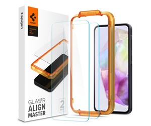 Mobil - Beskyttelsesglass - Spigen Glass tR AlignMaster 2 Pack -  Samsung Galaxy A35 - AGL07772