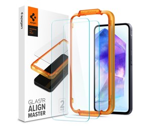 Mobil - Beskyttelsesglass - Spigen Glass tR AlignMaster 2 Pack -  Samsung Galaxy A55 - AGL07775