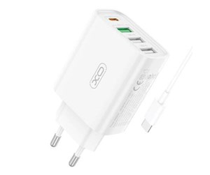 Mobil - Adaptere og ladere - XO Wall charger 1xUSB-C.20W 1x USB-1 18W with cable USB-C (white) - L120 cable C