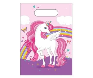 Leketøy - Globos Party bags Unicorn Rainbow Colors 6 pcs. - 93886