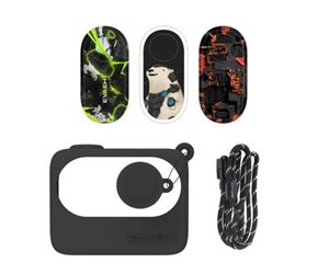 Kamera & Objektivtilbehør - Sunnylife Protective Case  for Insta360 GO 3 Black with stickers - IST-BHT595-D