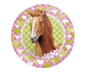 Leketøy - Haza Witbaard Plates Horses 8pcs. - 436450