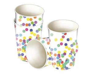 Leketøy - Haza Witbaard Cups Confetti 8pcs. - 437155