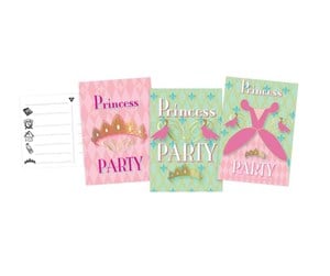 Leketøy - Haza Witbaard Princess Party Invitations 6pcs. - 435325