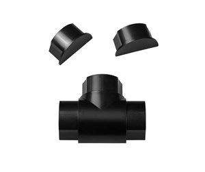 Kabelordner/Kabelstrømpe - D-LINE Adapter Kit 50x25mm Black - AVAP5025B