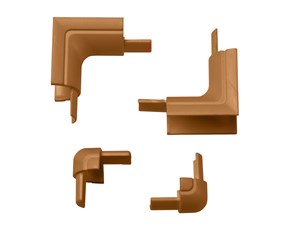 Kabelordner/Kabelstrømpe - D-LINE Adapter Kit 16x8mm Oak finish - IBEBAP1608O