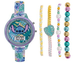 Reklameartikler - Peers Hardy - Disney: Lilo And Stitch Digital Watch And Bracelet Set - Ur - 5018479126843