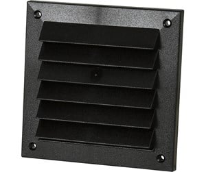 Ventilation - Fresh Brick grid 150x150 mm, Black plastic - 181706