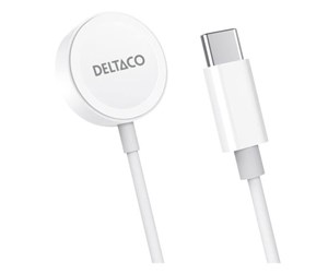 Smartklokke - Tilbehør - Deltaco AWC-101 Apple Watch charger USB-C 1 m fixed cable - AWC-101