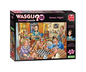 Puslespill - Wasgij Destiny Puzzle 25 Games Night! (1000) - 707-1110100015