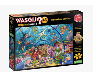 Puslespill - Wasgij Original Puzzle 43 Aquarium Antics! (1000) - 707-1110100020