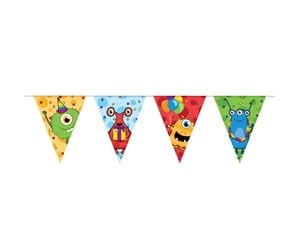 Leketøy - Haza Witbaard Monster Party banner 10mtr. - 437801