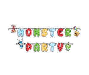 Leketøy - Haza Witbaard Letter Garland Monster Party - 437806