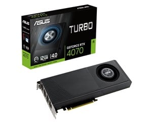 Grafikkort - ASUS GeForce RTX 4070 Turbo - 12GB GDDR6X RAM - Grafikkort - 90YV0JR0-M0NA00