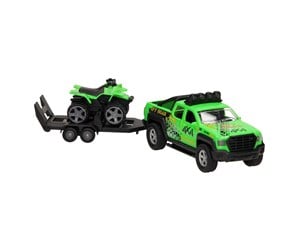 Leketøysbil - Kids Globe Off-Road Vehicle with Trailer and Quad Light and Sound - 510220