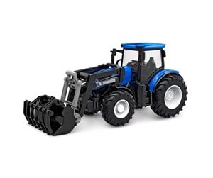 Leketøysbil - Kids Globe RC Tractor with Front Loader - Blue - 510315