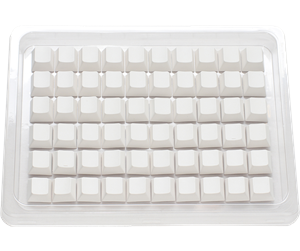 Tastatur - Ducky Blank - 132 Keycap Set - MDA Profile - PBT - Hvit - DCA132-NNBLWMDPU1