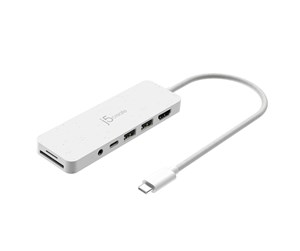 Dokkingstasjon - j5create JCD373EW-N - USB-C Multi-Port Hub (With PD) - JCD373EW-N