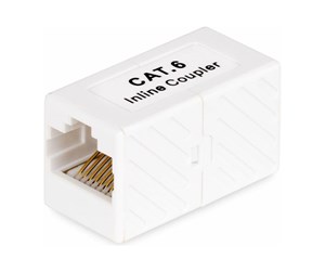 Nettverkskabel - RJ45 Coupler 5-Pack Inline Cat6 Coupler Female to Female (F/F) T568 Connector Unshielded Ethernet Cable Extension - 5 Pack (IN-CAT6-COUPLER-U5) - network coupler - white - IN-CAT6-COUPLER-U5