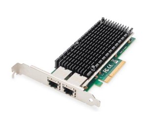 Nettverksadapter - DIGITUS - network adapter - PCIe - 10 Gigabit Ethernet x 2 - DN-10163