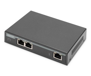 Switch/splitter - DIGITUS DN-95127-1 Gigabit PoE Indoor Extender 2-Port 60W 100m Extension Cascadable Self Powered - DN-95127-1