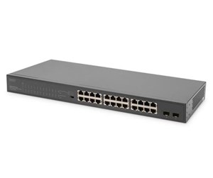 Switch/splitter - DIGITUS DN-95348-1 - switch - 24 ports - unmanaged - rack-mountable - DN-95348-1