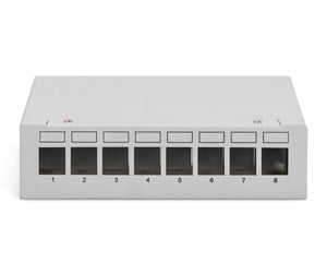 Tilbehør - DIGITUS DN-93718 8-Port Desktop Modular Blank Patch Panel Shielded - DN-93718