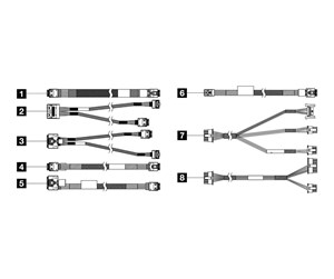 Diverse kabel - Lenovo storage cable kit - 4X97A82930