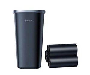 Biltilbehør - Baseus Dust-free Vehicle-mounted Trash Can（Trash Bag 3 roll/90）Black - CRLJT-A01