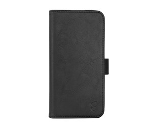 Mobil - Deksel og etui - GEAR Wallet Case 2-in-1 3 Card Slots MagSeries Black - iPhone 15 Pro Max - 599587