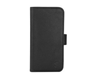 Mobil - Deksel og etui - GEAR Wallet Case 2-in-1 3 Card Slots MagSeries Black - iPhone 15 Pro - 599588