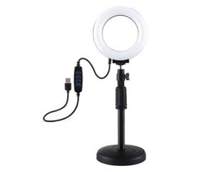 Kamera & Objektivtilbehør - Puluz Ring LED lamp with adjustable base - PU391